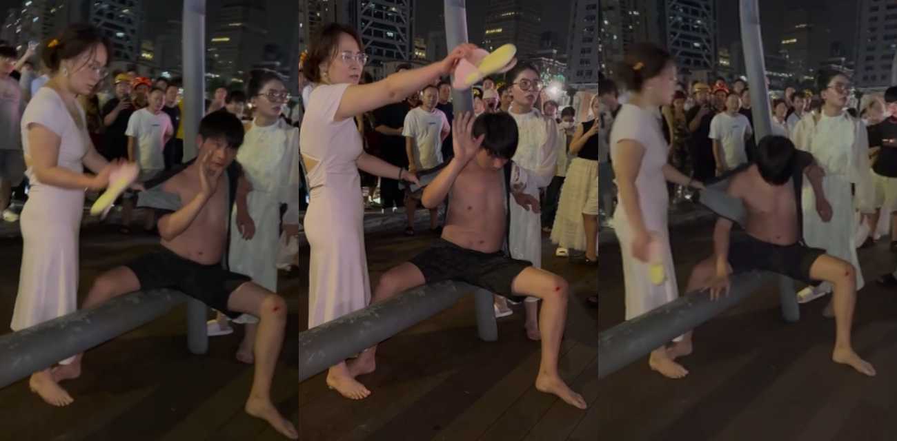 29岁男子同时与两位富婆姐弟恋 成功骗取千万巨款 路边被抓当面理论遭拖鞋抽脸