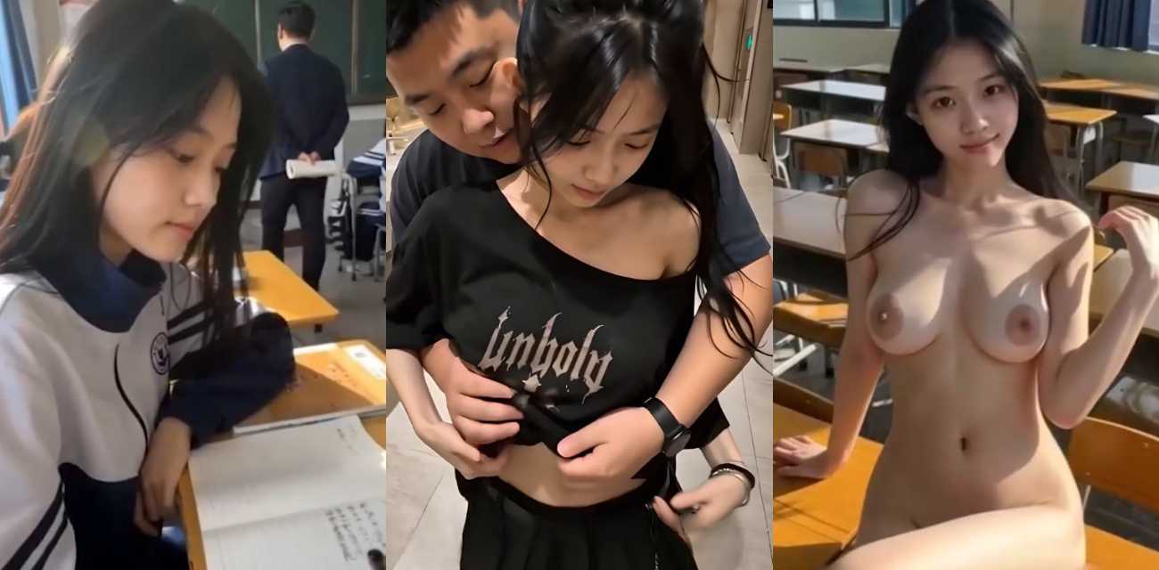AI成人短剧 我的十八岁女友 巨乳美女在教室课桌下校服半脱湿身挑逗 跪求男主狠操