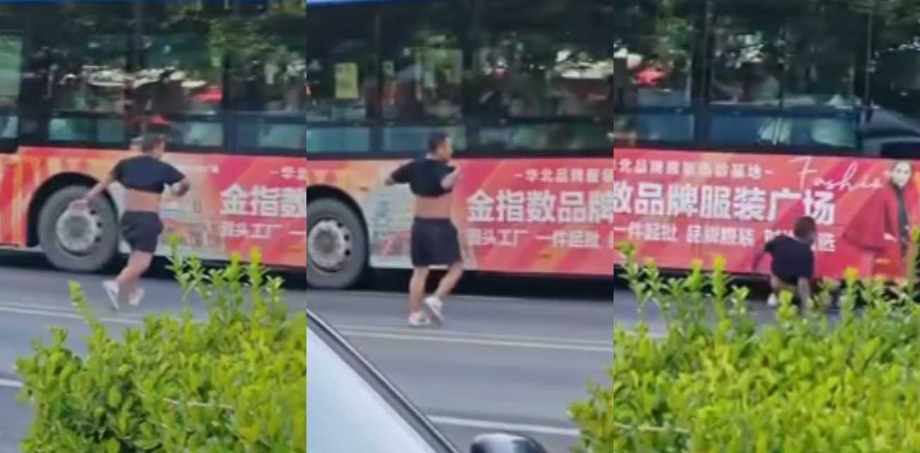 藁城男子上演碰瓷公交车 刚启动就箭步钻车底 想制造被碾压假象操作离谱到家