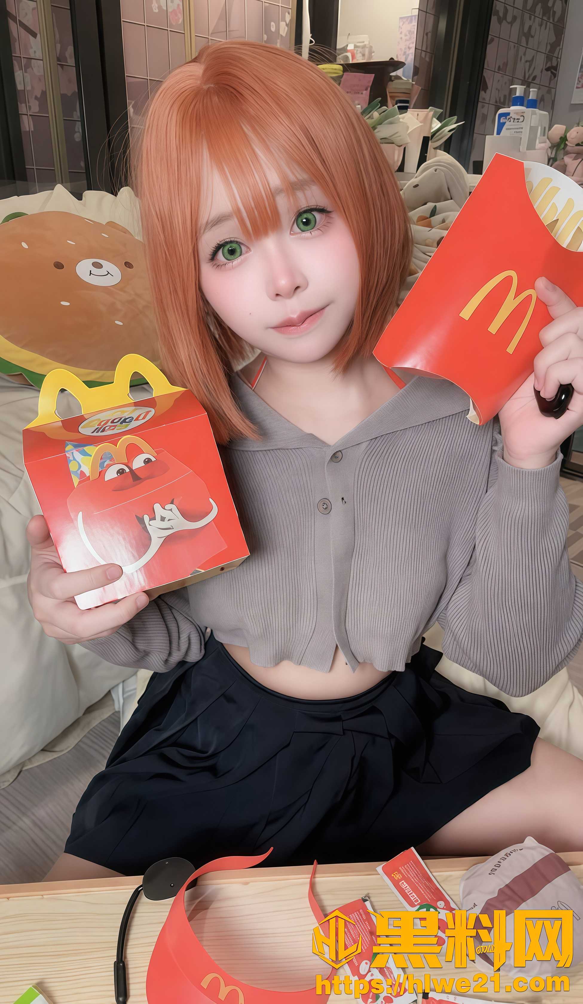 反差女友cos麦当劳妹妹