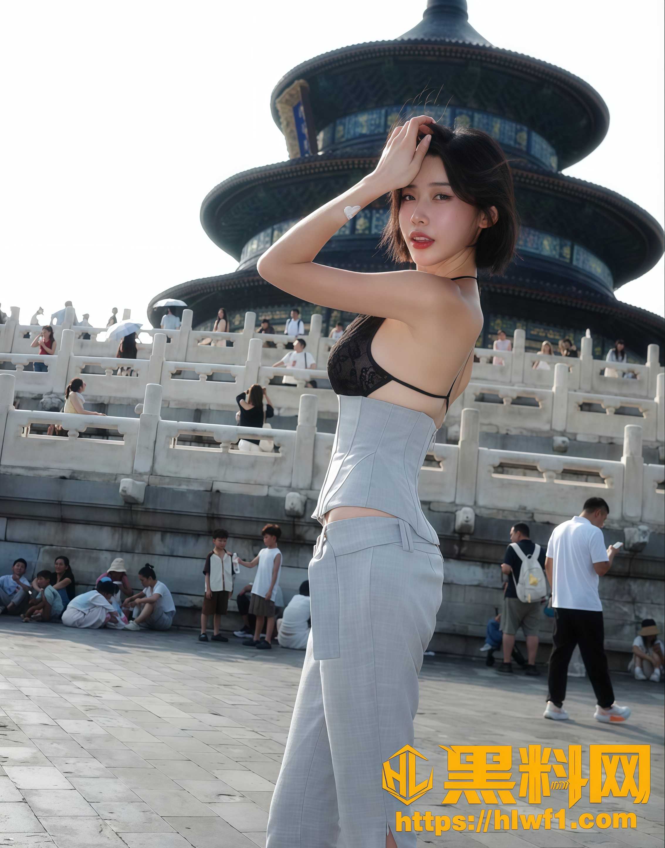 台湾女网红Helen天坛打卡事件