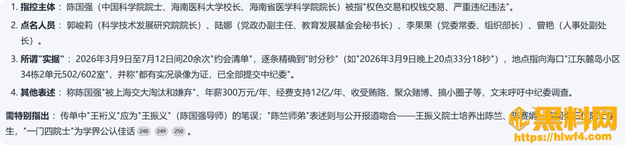陈国强院士被实名举报 5