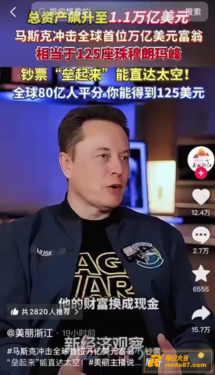 马斯克财富暴增至1.相关图片8
