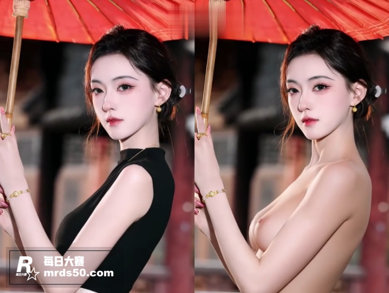 网红美女AI脱衣福利相关图片2