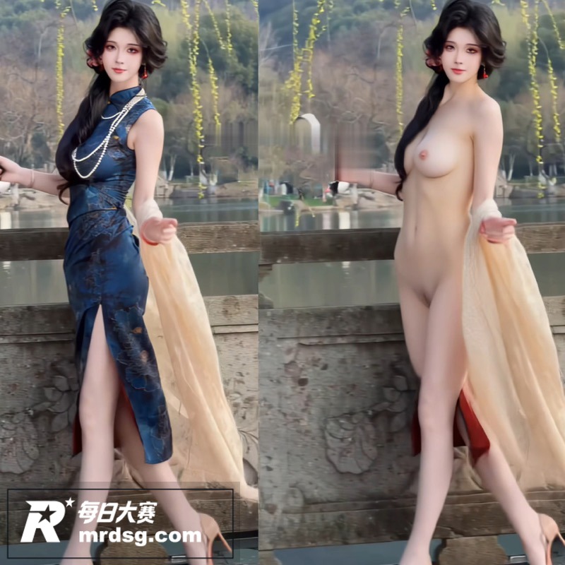 AI脱衣抖音御姐网红相关图片2