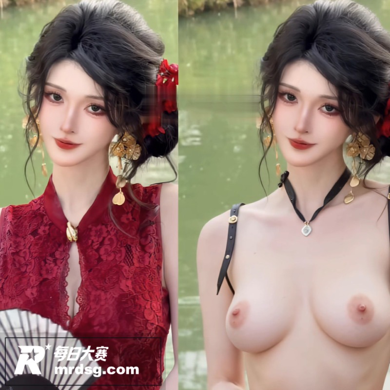 AI脱衣抖音御姐网红相关图片5