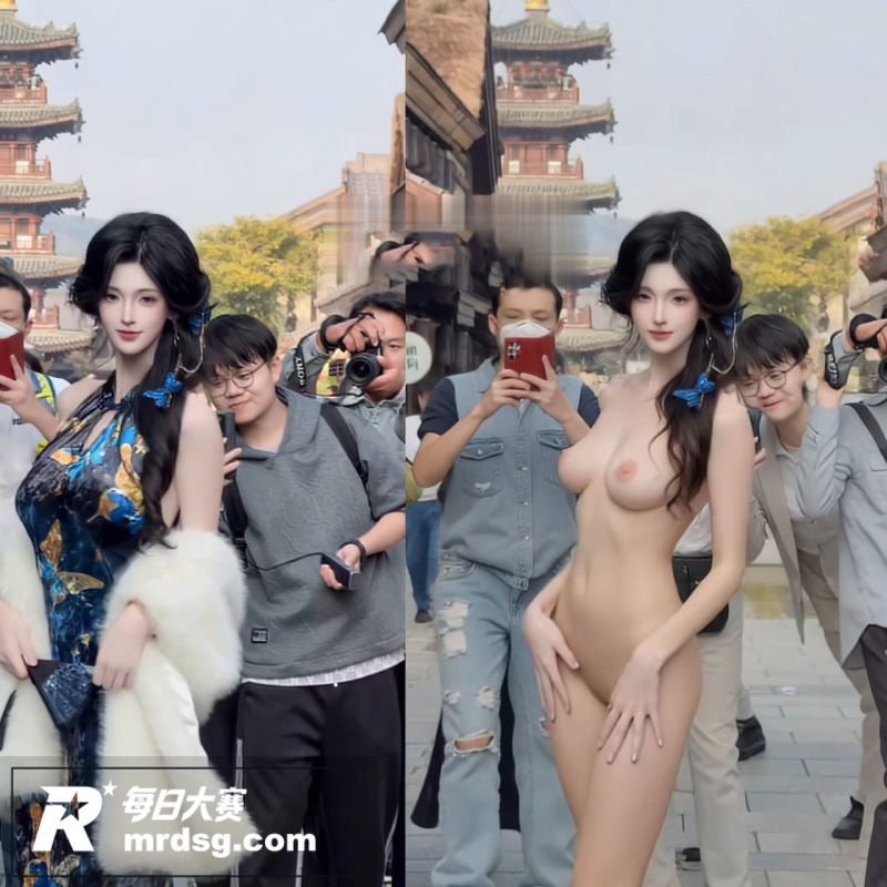 AI脱衣抖音御姐网红相关图片8