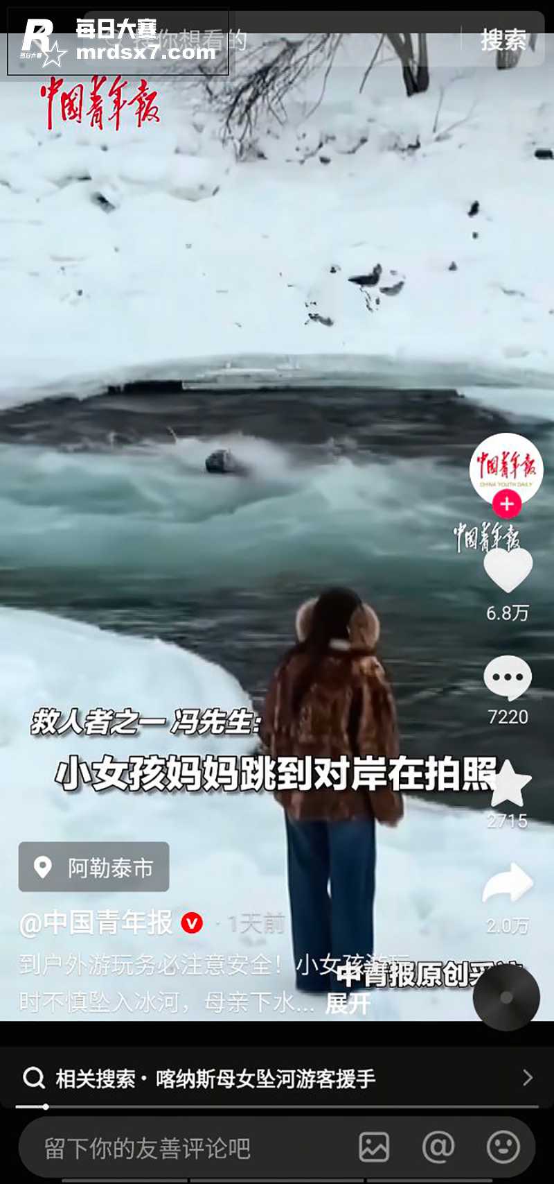新疆喀纳斯景区一对母相关图片2