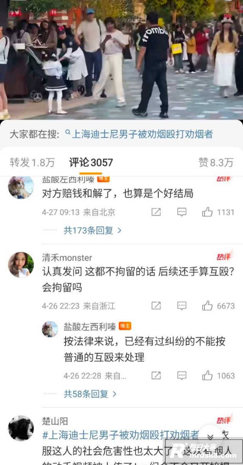 上海迪士尼男子劝烟反相关图片5