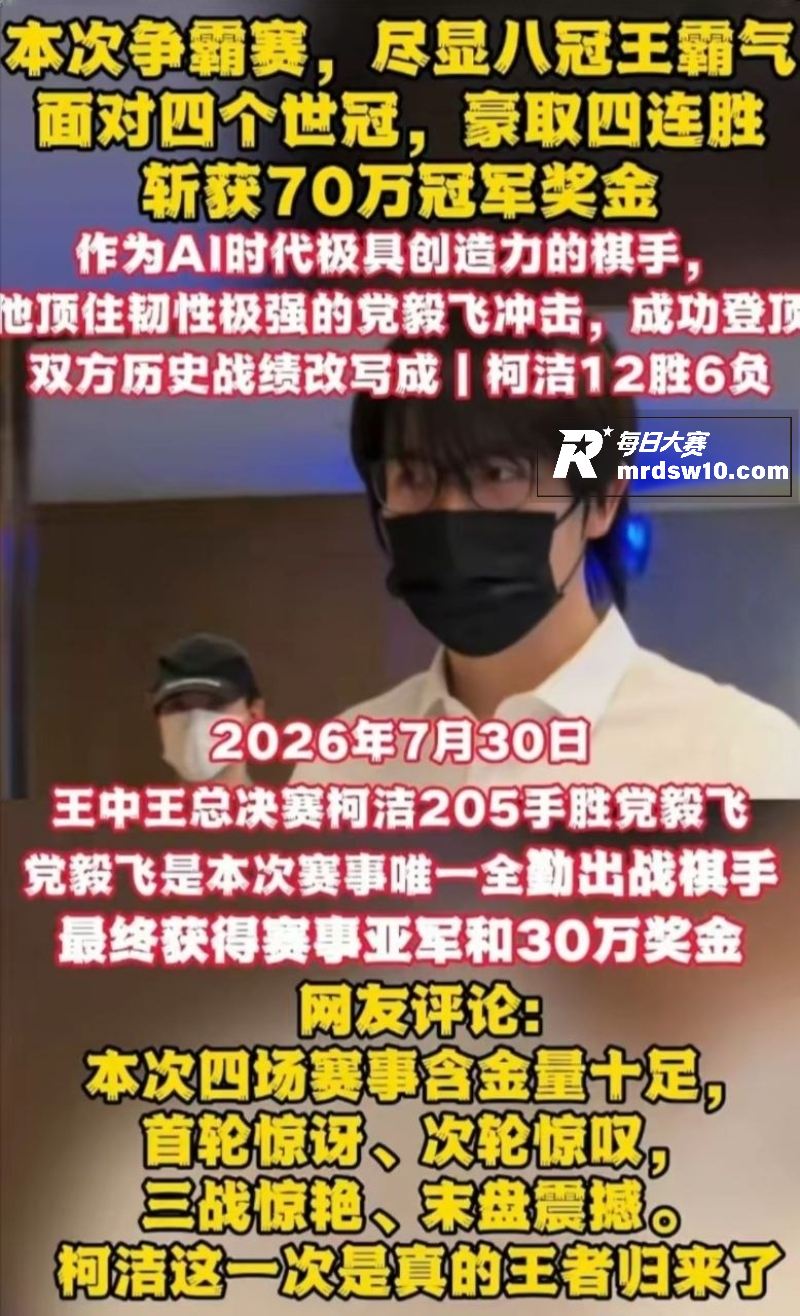 柯洁夺得第六届嵊州杯相关图片5