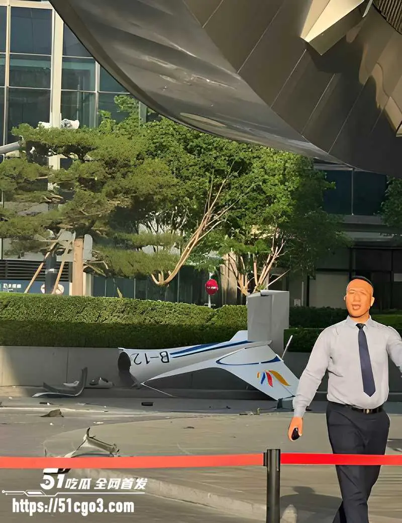 北京中国尊 小型飞机撞击事故 大楼高层被撞出窟窿 碎片坠落街头 警方紧急封锁! 图7