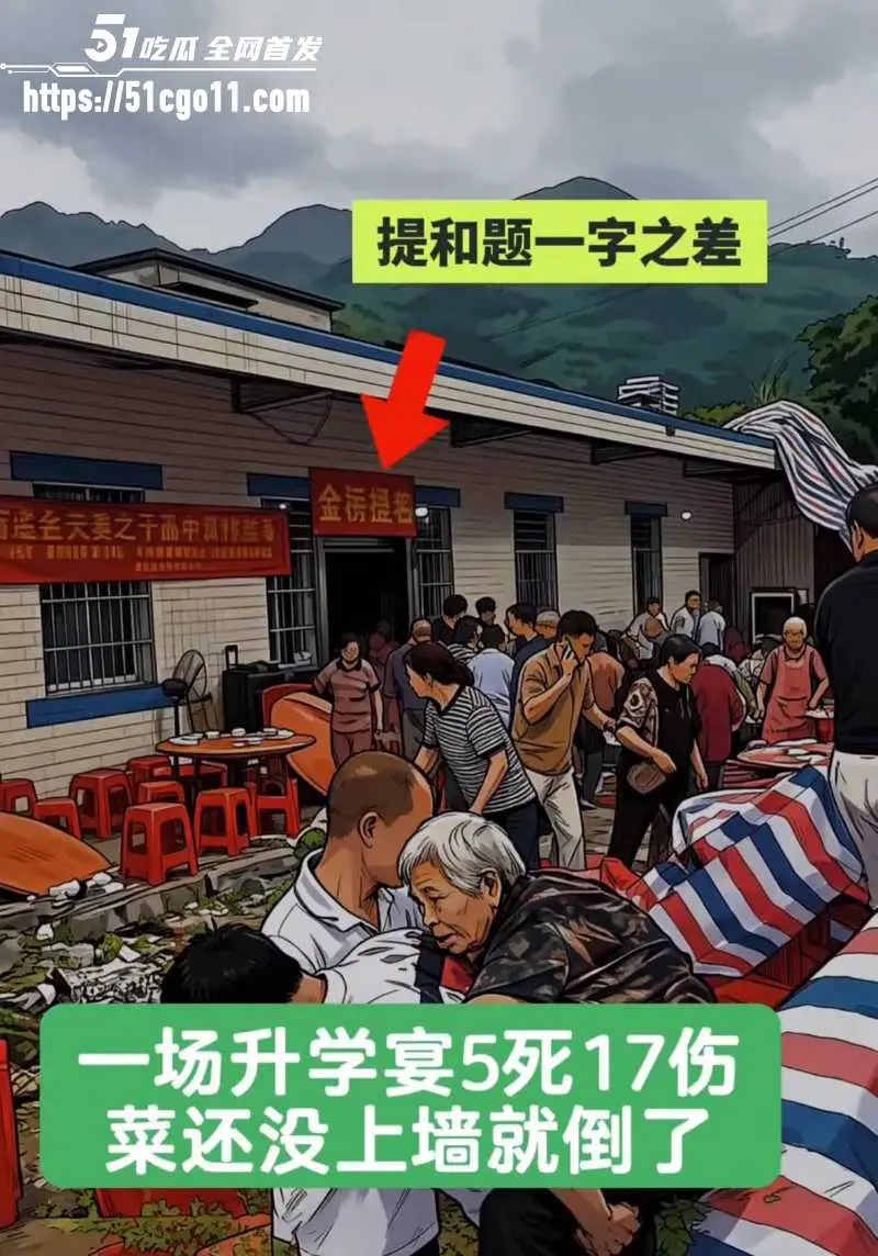 四川宜宾 升学宴突发事故 雨棚积水墙体坍塌 造成5死17伤 喜事变惨剧! 图3