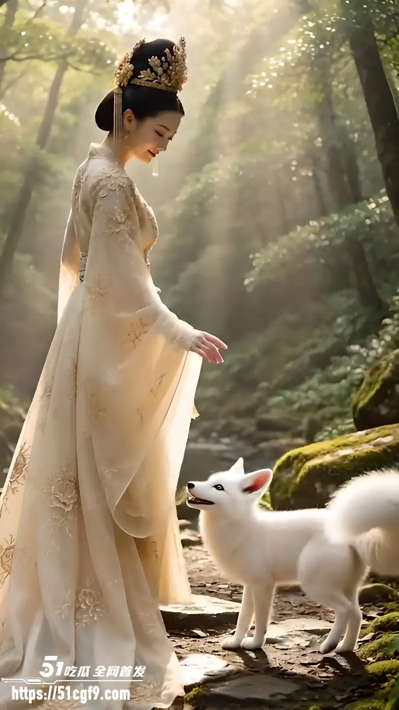 AI成人短剧 雪山救狐榨恩记 第6集 狐妖附身公主 进入皇宫闺房献身报恩! 图1