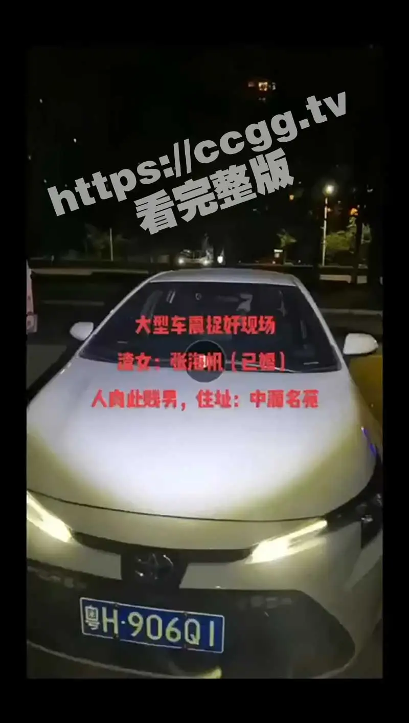 广东肇庆 端州区中源名苑 炮王「周沛权」车震人妻张海帆被人妻老公尾随抓奸 图1