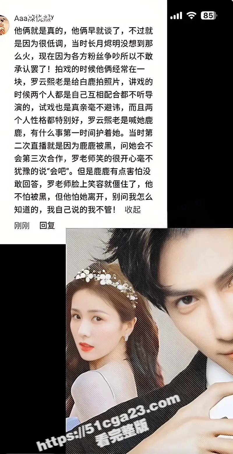 当红小生 罗云熙 隐婚生子出轨 白鹿 明星粉丝会高管曝光黑料 两人因戏生情做爱视频流出 娱乐圈的水还是太深了! 图13