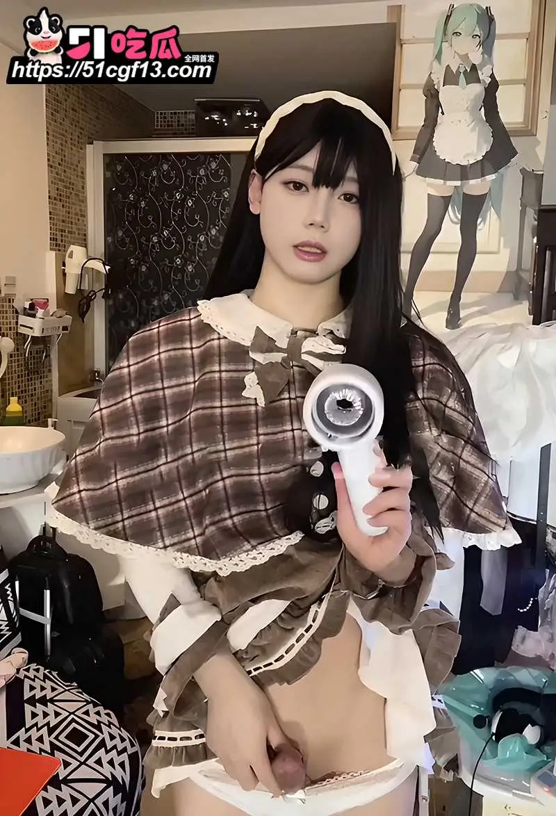 成都纯美伪娘 呆呆 自慰试用热感润滑液 飞机杯狂撸肉棒摩擦生热 淫叫比少女还好听 图3