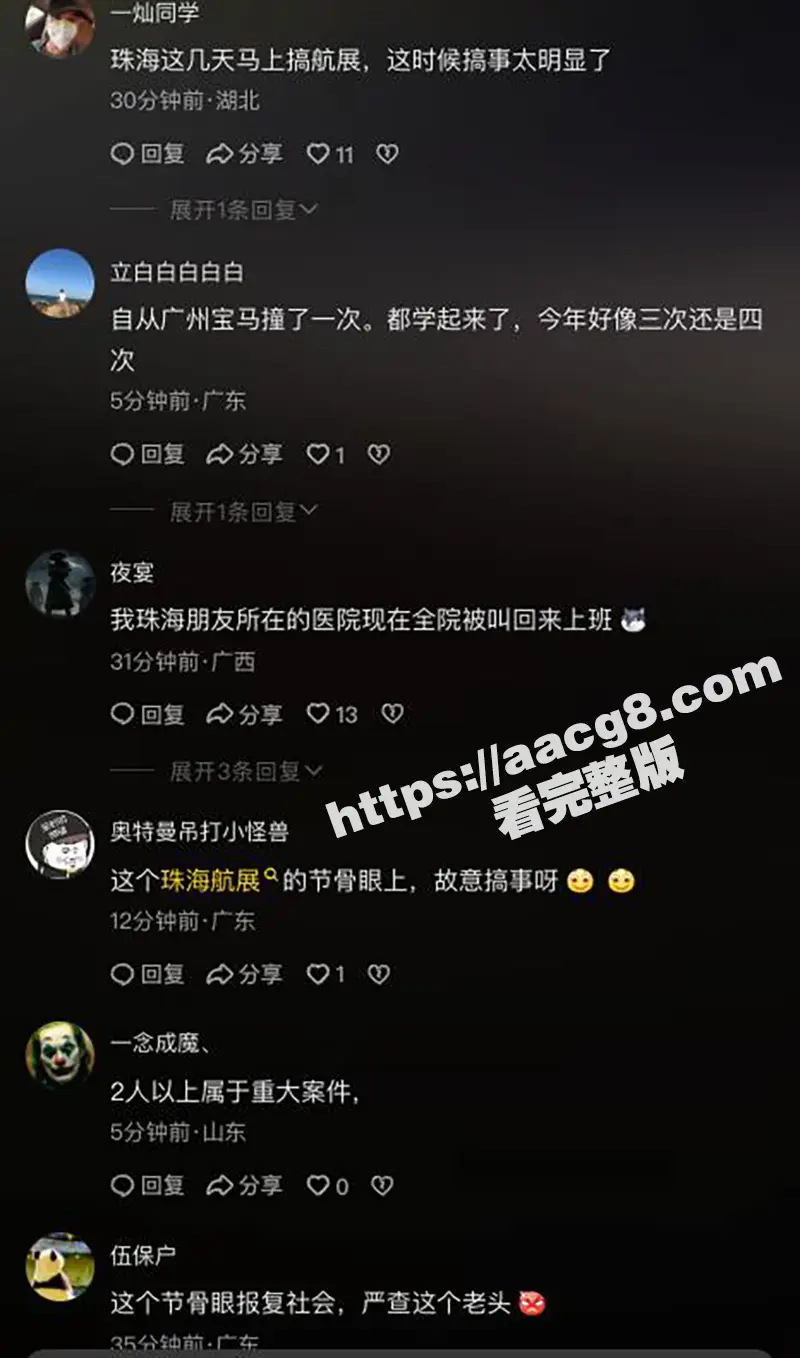 珠海体育中心事件!司机开车冲撞人群 现场接连撞死三四十人 独家实拍视频来了! 图6