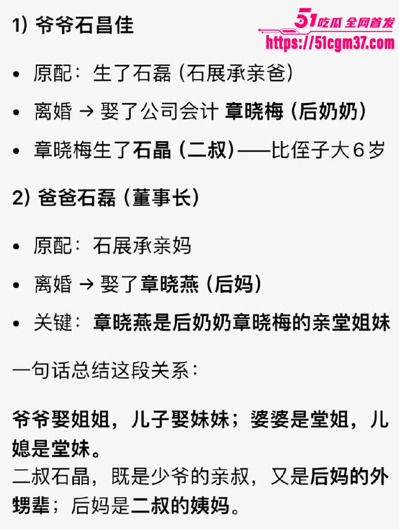 毛巾家族 洁丽雅 上演豪门乱伦盛宴 父子变连襟 婆媳变姐妹 关系错综复杂令人震惊 图8