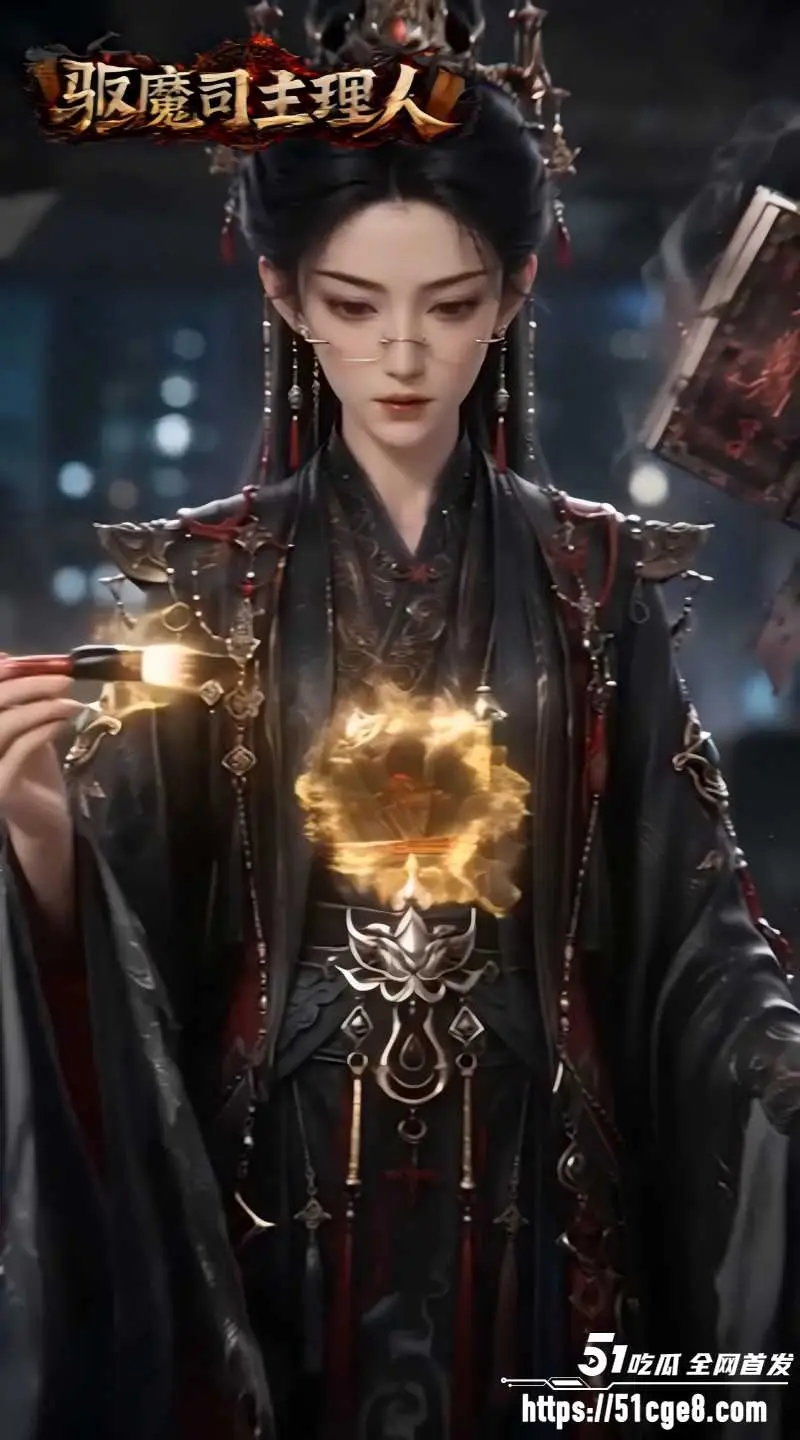 AI爽剧《天庭驱魔司主理人》眼镜娘判官账簿索命 黑山老妖玄姬绅士堕落 9~10集大结局 图3