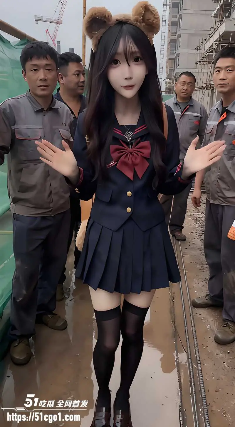 AI短剧 清纯小美女误入工地被工人轮番爆操 多名小萝莉惨遭无套内射 图2