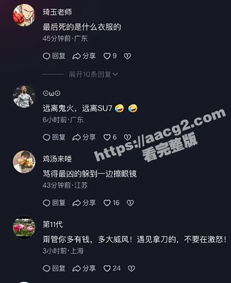 南通小米su7后续!现场多视角拍摄视频及车主反手刀划伤锁喉哥细节曝光 雷总评论区炸锅了 图14