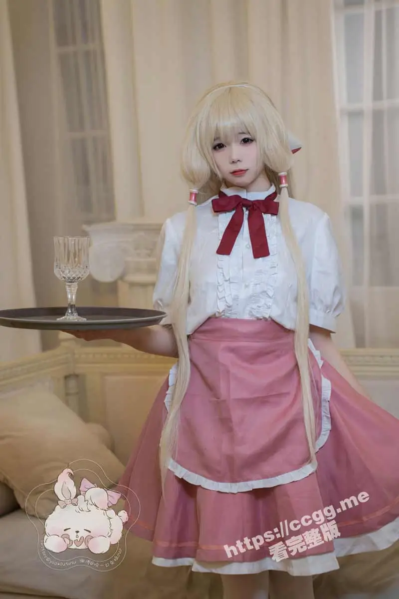 B站 黏黏团子兔/咬一口兔娘 四月订制合集/丝袜美腿/cosplay制服露奶 图1