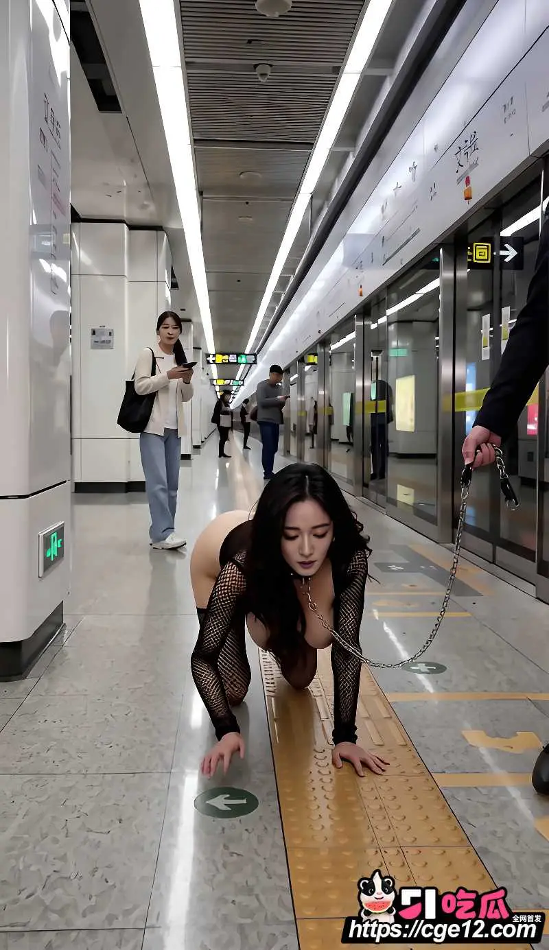 AI魔改 杨幂 化身骚浪母狗 街头露出地铁口交挨操 爆乳母畜发情 恳求主人蹂躏 图1