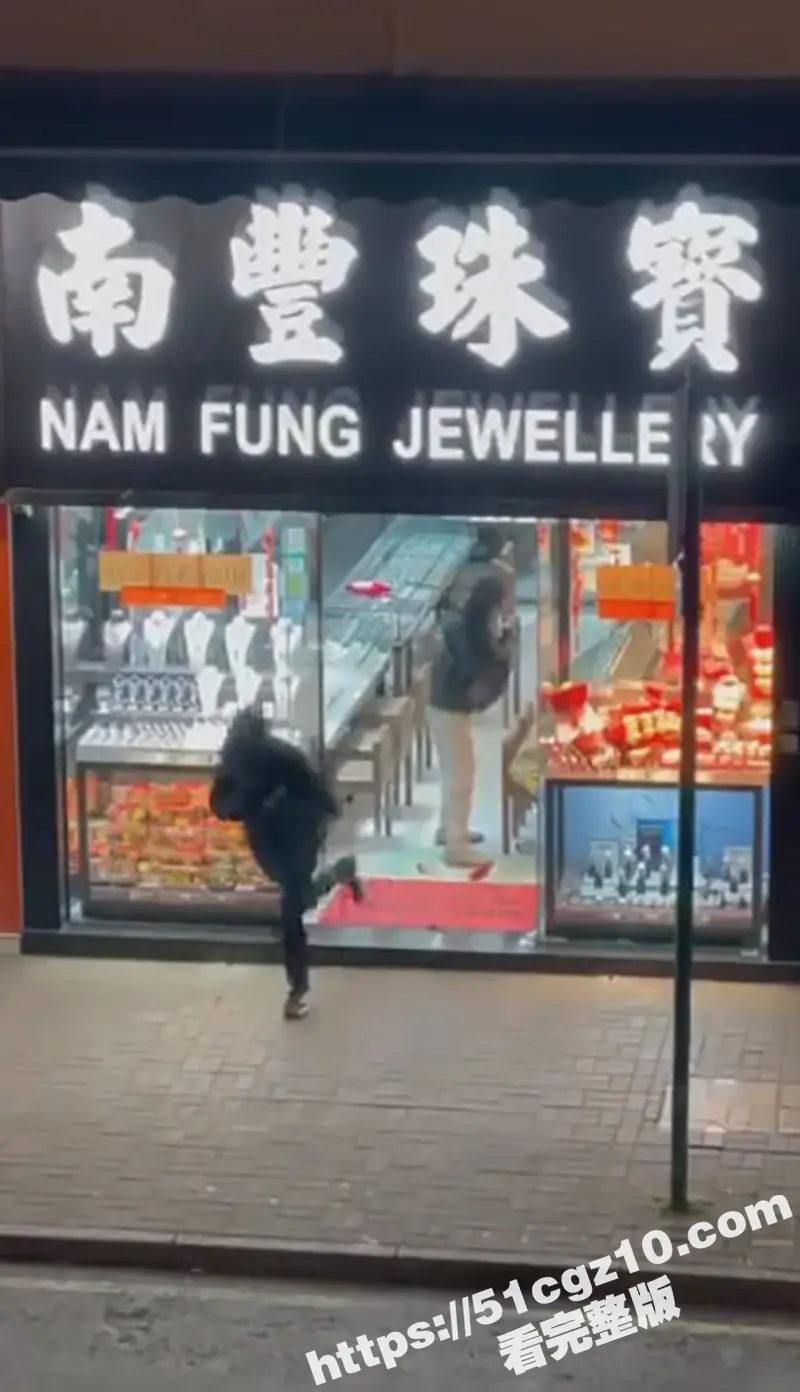 香港发生重大抢劫案 4名男子蒙面持刀及铁锤 闯入上水新丰路南豐珠寶抢劫在大埔失事弃车逃离 现场视频流出! 图2