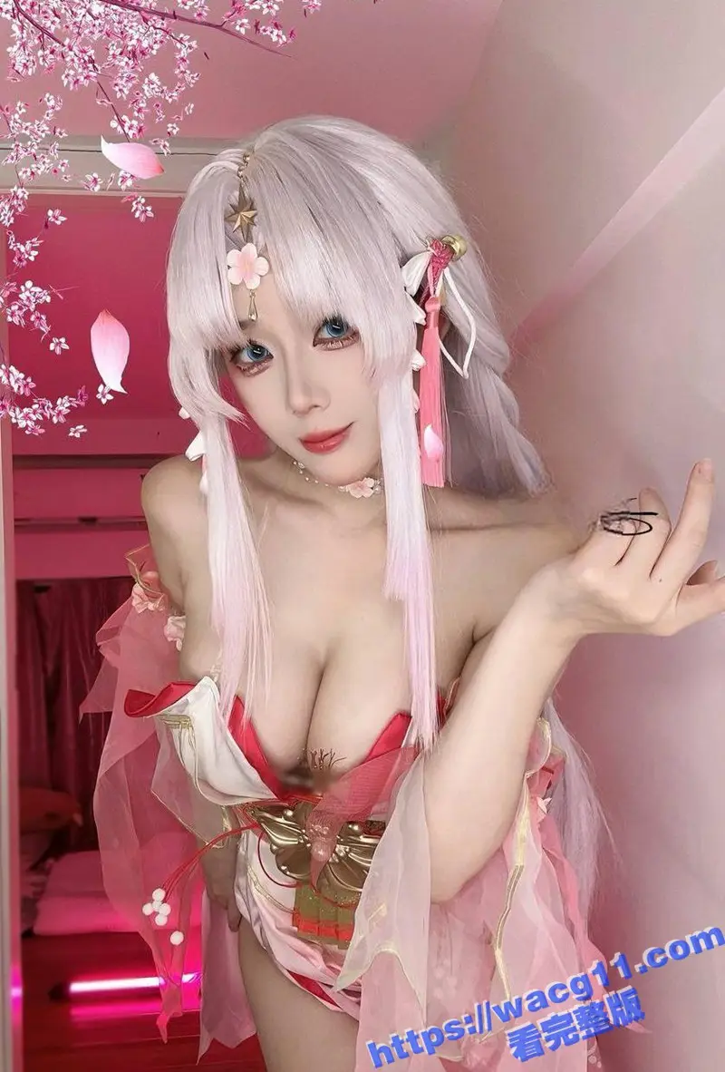 推特绝美COSER 九言 新作《永劫无间》胡桃 极致性感身材硕大双峰 简直魅惑至极 只好先撸为敬了！ 图2