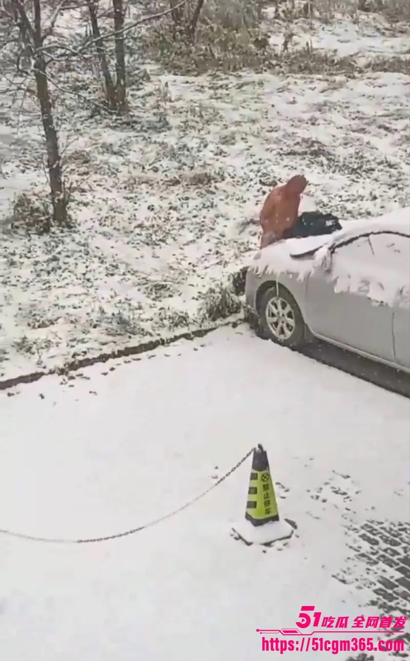 性压抑爆棚狠人狂怼引擎盖!大雪纷飞脱光户外开操 冰雪热欲碰撞 解锁猎奇新玩法! 图1