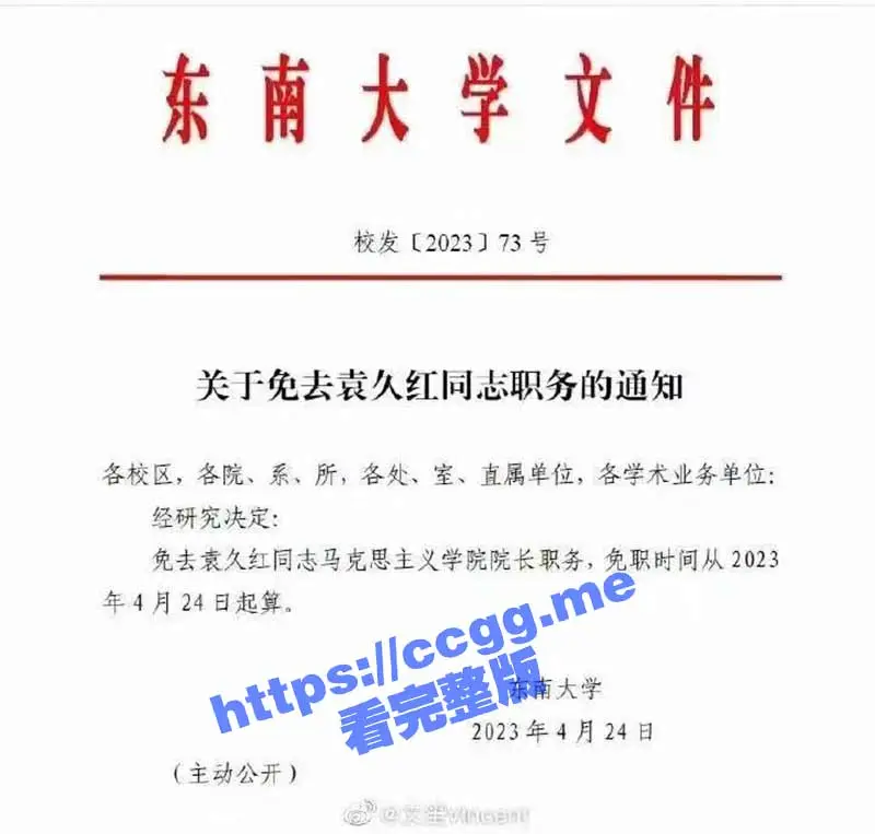 东南大学宣传部长 马克思主义学院院长 袁久红 在300多人工作群发色情照! 图1