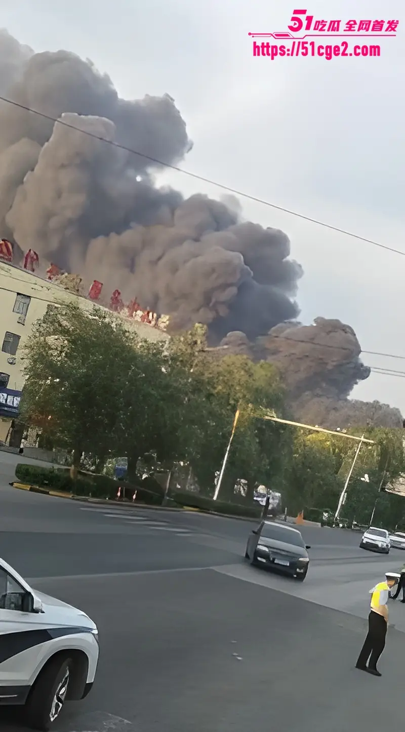 山东聊城阳谷突发大火 华泰化工石蜡料场烟雾冲天 厂区爆炸居民以为地震 图5