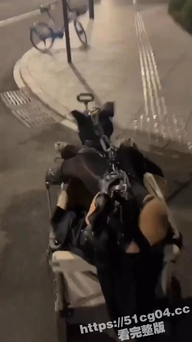 实拍顶级母狗 被主人绑成人型犬 夜晚被主人牵着户外遛狗 母狗身材不错 中国人都玩这么花花了么 图5
