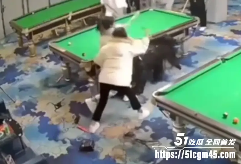 海口台球厅砍人视频爆火 双刀姐妹花血战五女 下死手刀刀奔着夺命 图4