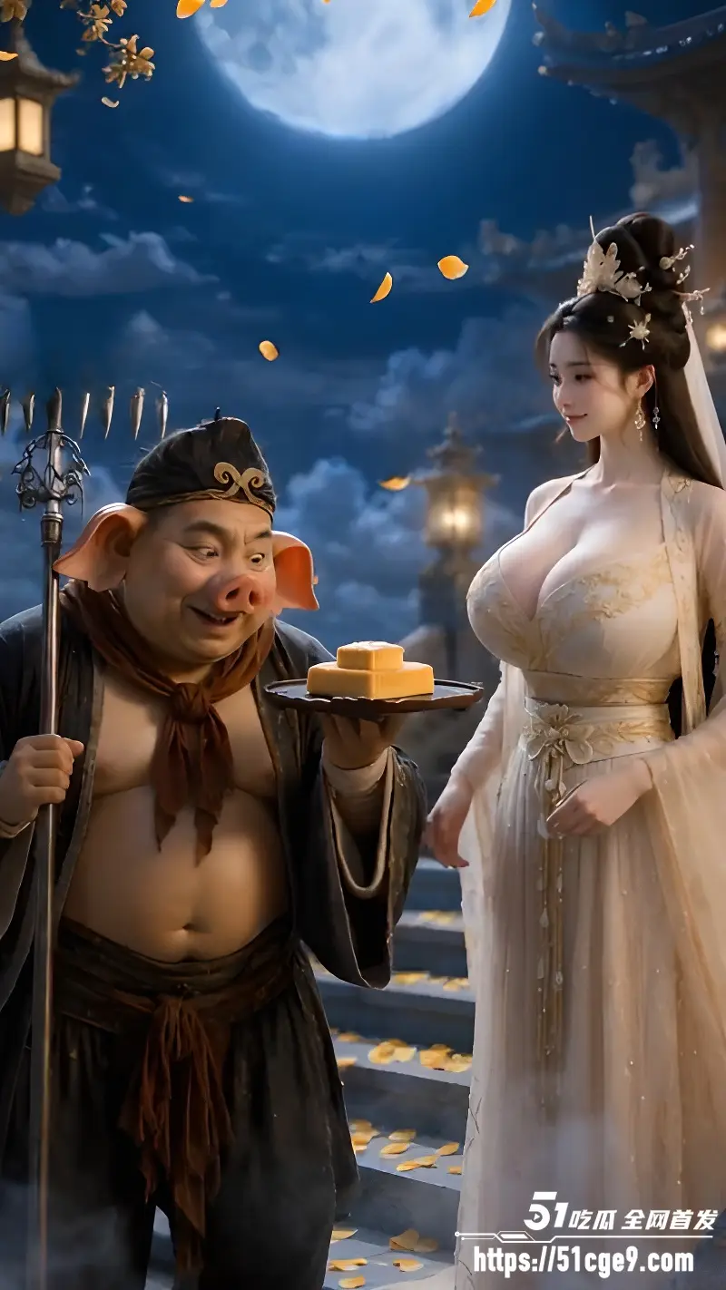 AI成人短剧 八戒和嫦娥 完整版 天蓬元帅强上月宫仙子 广寒宫变欲望天堂! 图3