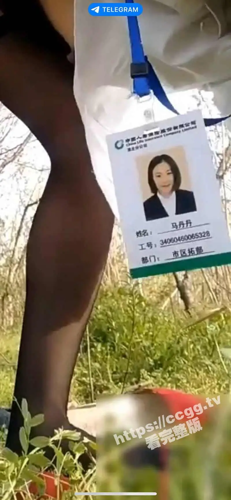 中国人寿 市区拓部 马丹丹 陪领导视察,被拉进小树林里干到喊救命 图1