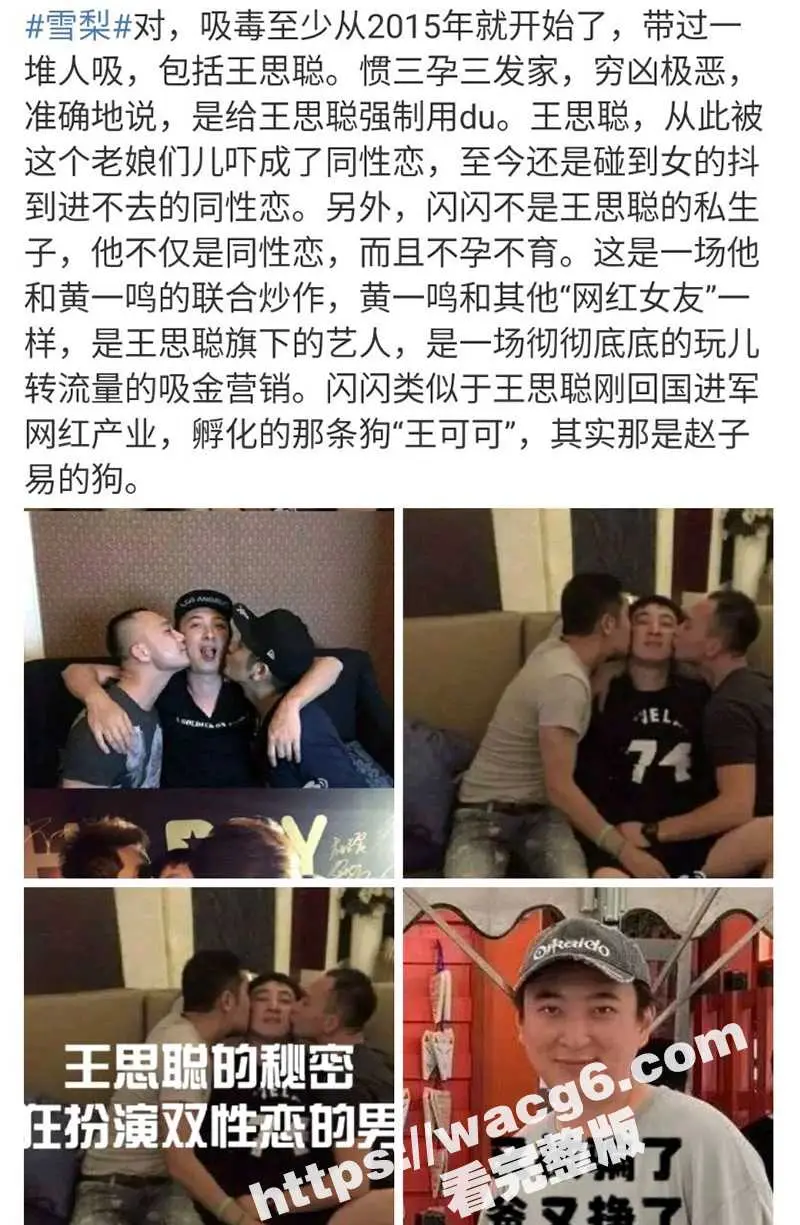 惊天大瓜!王思聪前女友雪梨嗑药被爆光 王思聪其实是双向恋 其私生子闪闪是来掩盖他的不孕不育! 图21