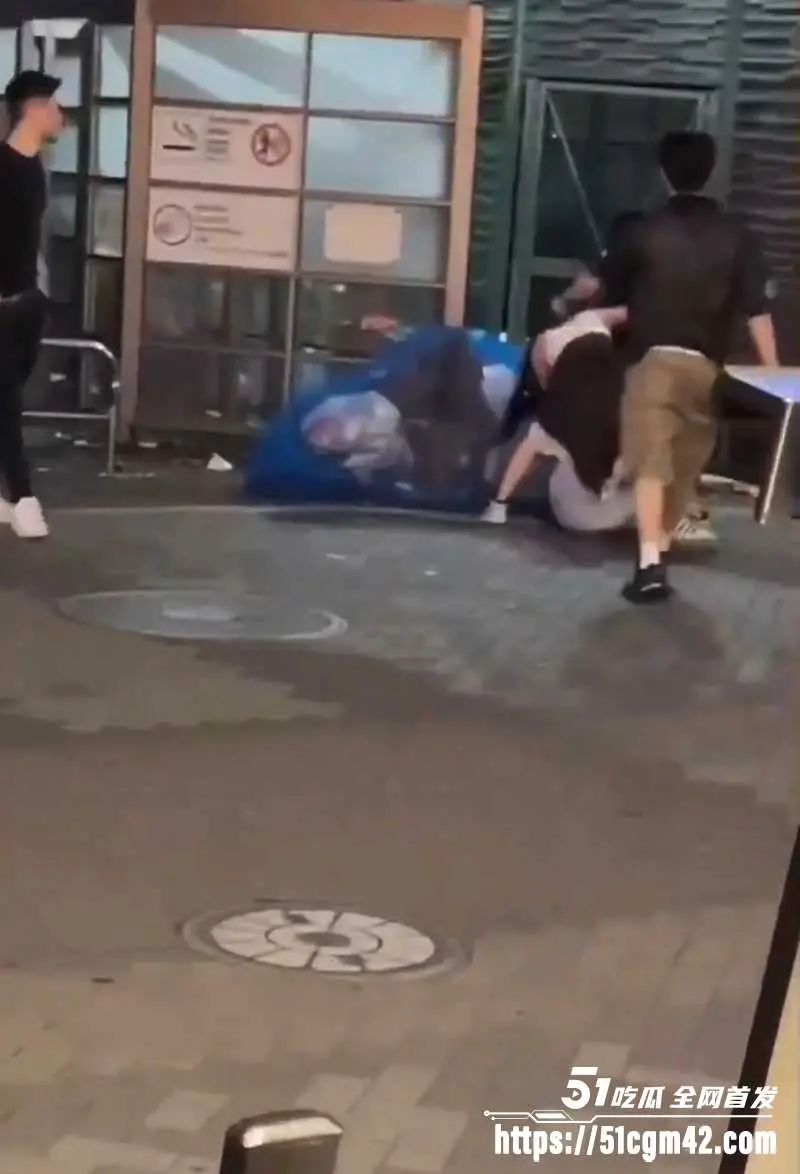 日本街拍两美女激斗互殴 白衣美女骑身狂锤 被重拳偷袭正脸KO 图1