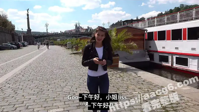 捷克街头挑战之钞能力搭讪 第二弹 真诚打动妹子 带去小树林户外无套中出 图1