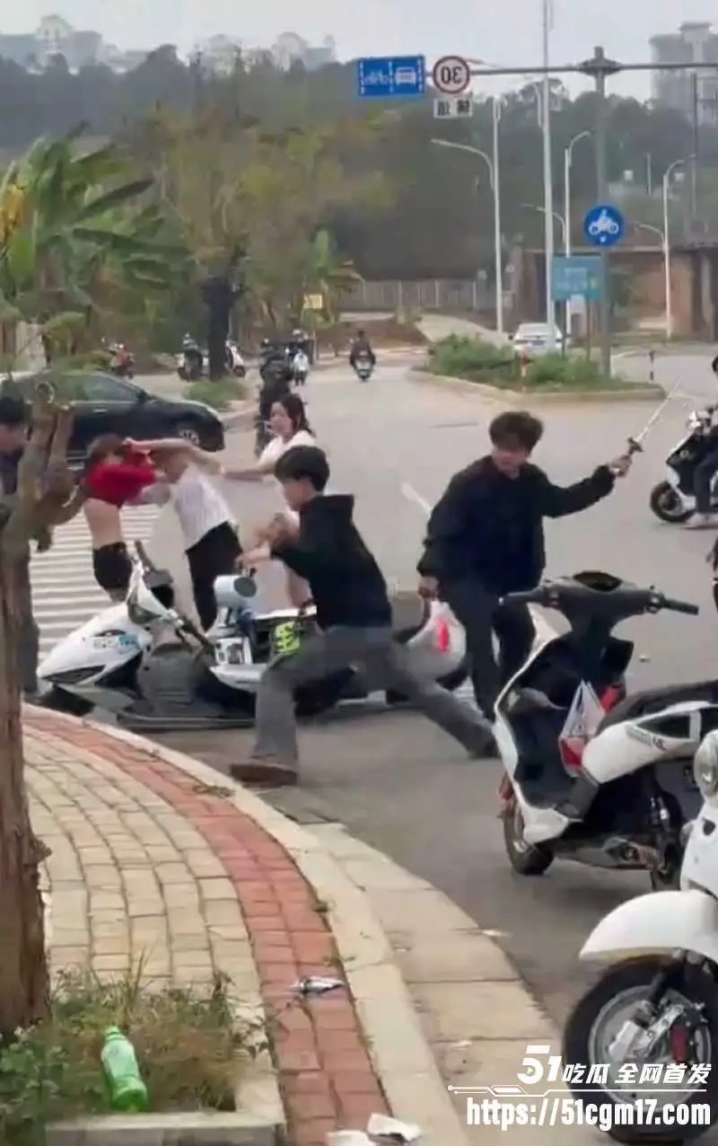 精神小伙打架现场 牛逼哄哄小胖 被阴招辣椒水喷眼 瞬间沦为群殴肉靶 场面一片混乱 图4