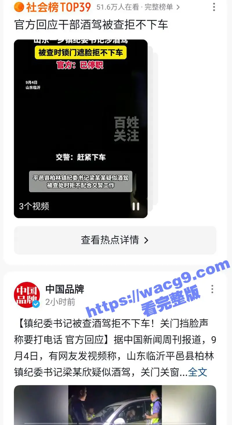 平邑县柏林镇 纪委书记梁某欣 被查酒驾拒不下车 当地回应 此人已停职接受调查 图4