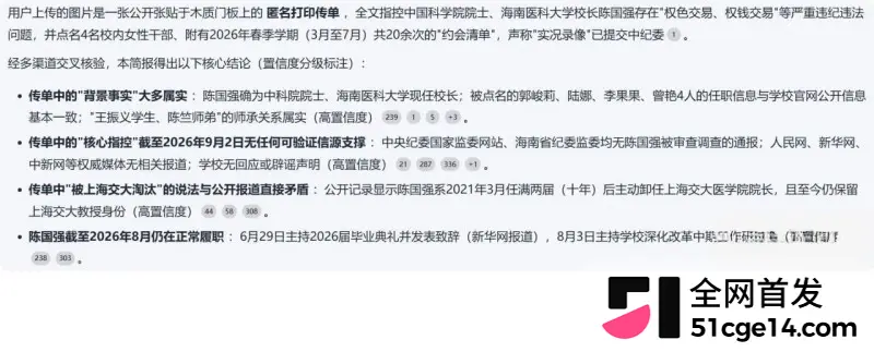 海南医科大校长 陈国强 轮番与4名女下属权色交易 63岁老登吃野山参重振雄风! 图25