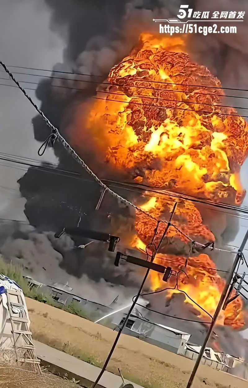 山东聊城阳谷突发大火 华泰化工石蜡料场烟雾冲天 厂区爆炸居民以为地震 图6