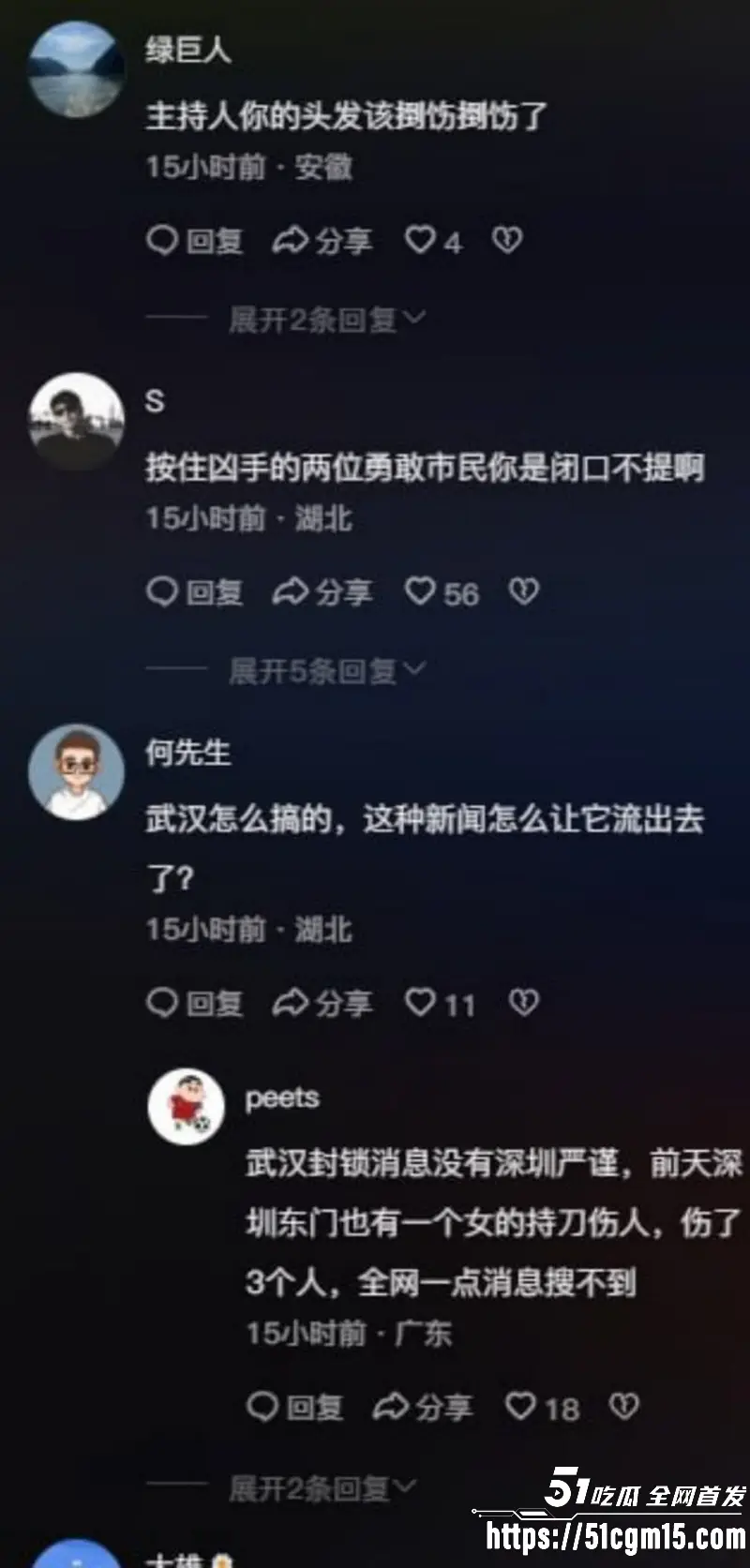湖北武汉青松路 再现国服橘右京 44岁男子不到7秒狂捅四人 被正义群众合力制服! 图7