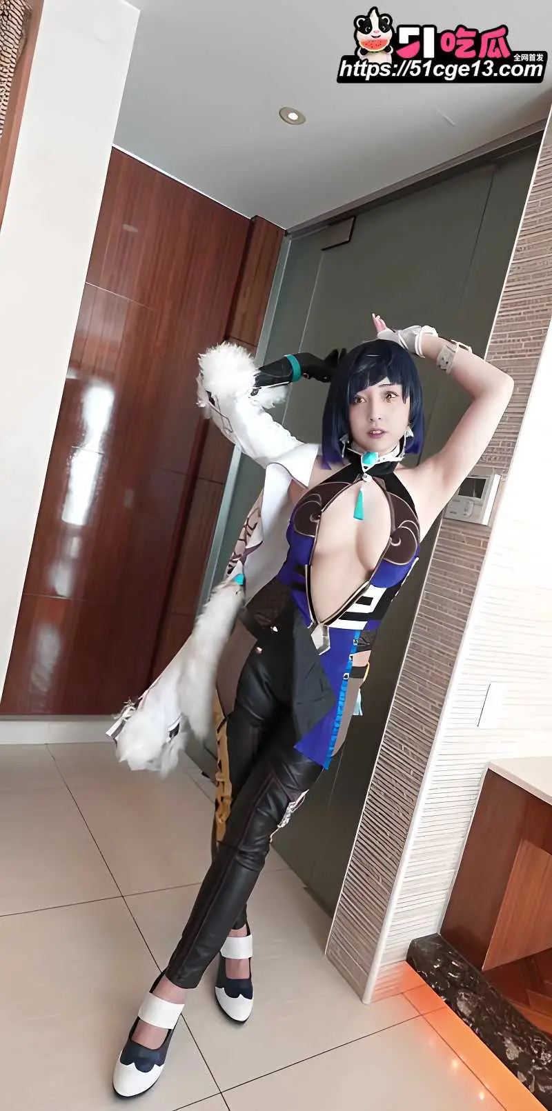 巨乳女优 逢泽真里亚 化身原神夜兰主动勾引摄影师 多毛蜜穴无套打桩大奶晃动不停 图3