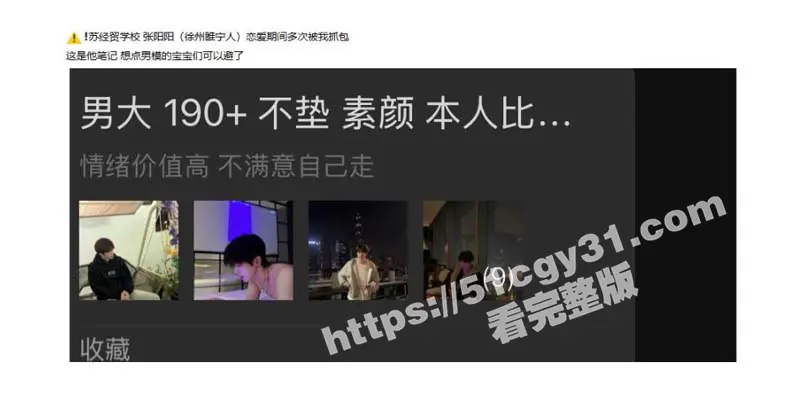 苏州经贸职业技术学院 张阳阳 恋爱期间被抓包百人斩 11页PDF曝光渣男笔记 男模粉快避! 图1