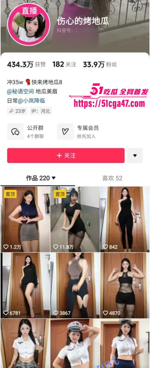 抖音33W粉丝微胖女神 伤心的烤地瓜 高价定制裸舞合集 顶胯抖臀性感诱惑 半裸艳舞香艳无比! 图1