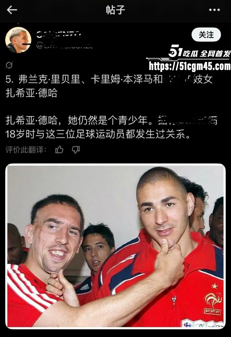 法国国家队世界杯前最大丑闻 本泽马与里贝里招妓门炸穿球队 女主却成时尚女王! 图2