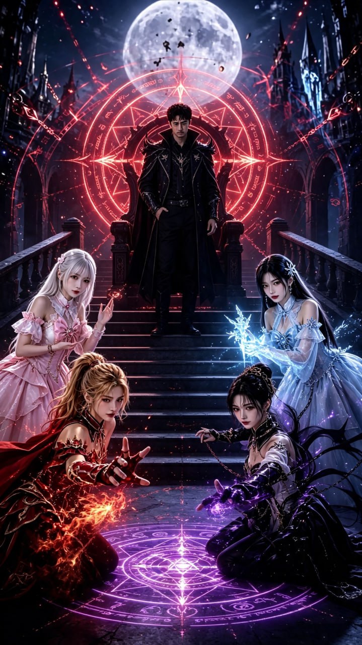 AI短剧 契约魔法少女就能不断变强 1-2集 御姐甜妹尽收胯下 画面刺激到爆