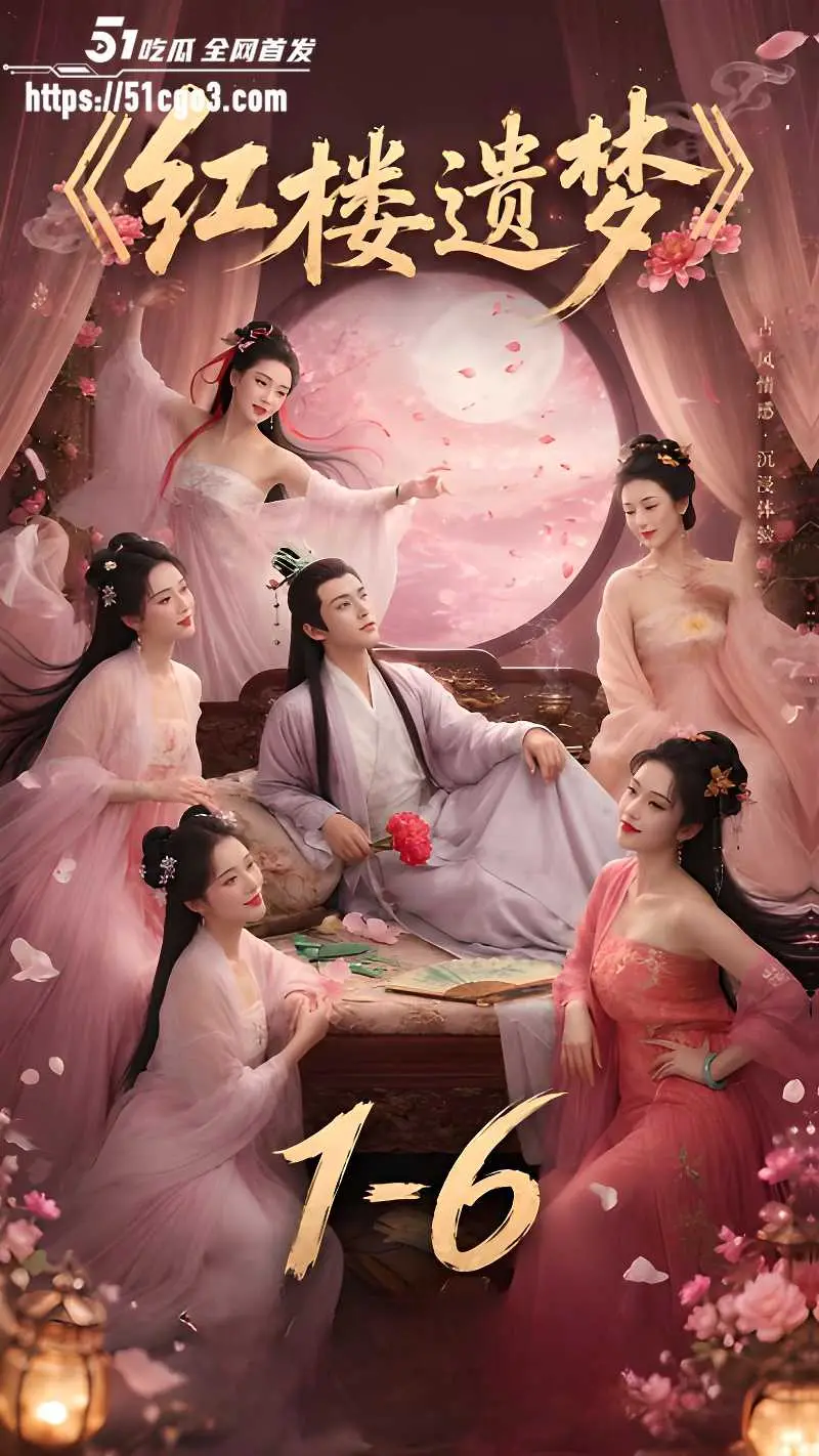 四大名著改编 红楼遗梦 AI短剧 EP1-6集 极品美女穿红纱被公子猛干 乳交后入高潮连连
